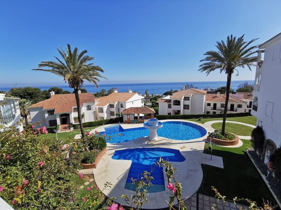 2Br+1Bthr Precioso Apartamento Con Vistas Al Mar Mijas Eksteriør bilde